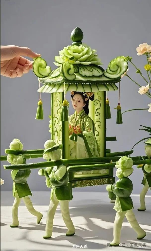 创意版权作品展示:青瓜遇见国粹